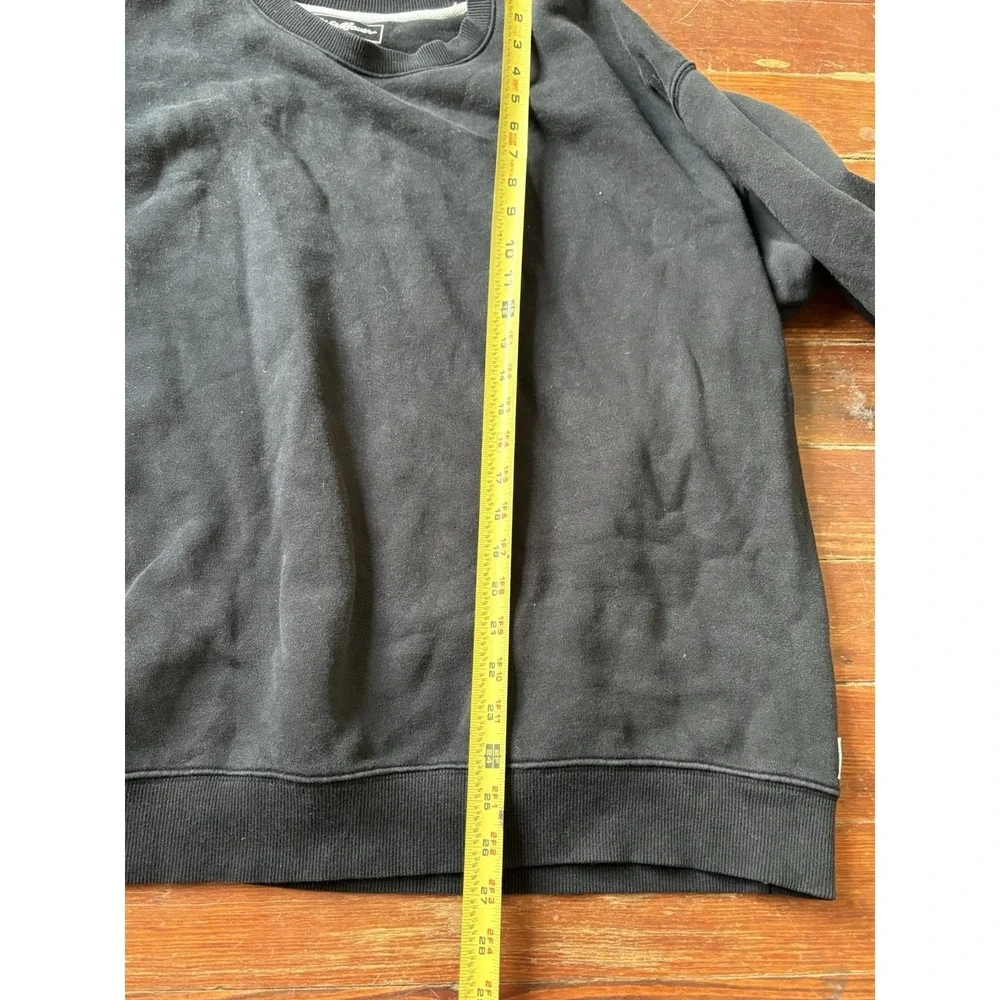 Eddie‎ Bauer Men's Long Sleeve Crew Neck Sweatshirt Size XL Black - Picture 5 of 5